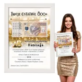 prezent na urodziny personalizowany certyfikat w ramce dowolne imie ostatnie 800 glamour