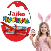 prezent na wielkanoc zajaca karnet na banknot pieniadze jajko niespodzianka