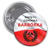 przypinka barborka kupla okragla 56 mm