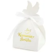 pudeleczka dla gosci komunia swieta biale 6 5 x 12 cm 6 szt