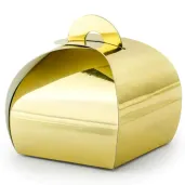 pudeleczka dla gosci na komunie slub chrzest premium box zloty 10 szt