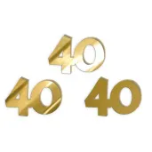 scrapki akrylowe liczba 40 mini zlote lustrzane 35x25 mm 3 szt