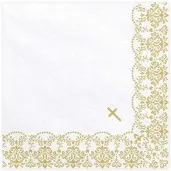 serwetki i komunia swieta zloty partydeco 33 cm 20 szt