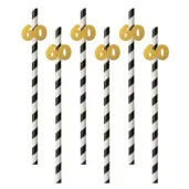 slomki 60 19 5 cm zlote w paski 6 szt