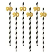 slomki 90 19 5 cm zlote w paski 6 szt