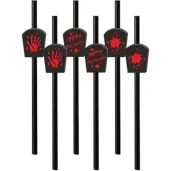 slomki happy halloween we krwi czarne 19 5 cm 6 szt