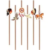 slomki indianska wioska zielone 19 5 cm 6 szt