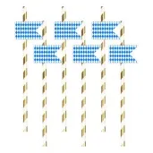 slomki oktoberfest flagi w kratke niebieskie 19 5 cm 6 szt