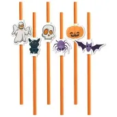 slomki straszne halloween pomaranczowy 19 5 cm 6 szt