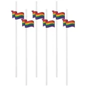 slomki teczowe flagi biale 19 5 cm 6 szt