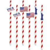 slomki usa statua wolnosci bialo czerwone 19 5 cm 6 szt