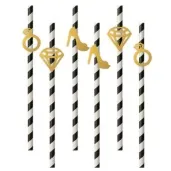 slomki wieczor panienski mix zloty 19 5 cm 6 szt