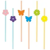 slomki wiosna kwiatki i motylki mix 19 5 cm 6 szt