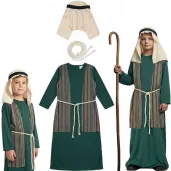 stroj dla dzieci jozef zielony guirca 122 134 cm