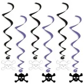 swiderki wiszace halloween czaszki 6 szt