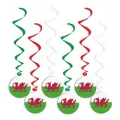 swiderki wiszace panstwa swiata walia 6 szt