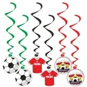 swiderki wiszace pilka nozna polska z pucharem mix 6 szt