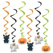 swiderki wiszace straszne halloween z dynia mix 6 szt