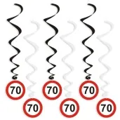 swiderki wiszace urodziny 70 traffic birthday 6 szt