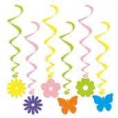 swiderki wiszace wiosna kwiatki i motylki 6 szt