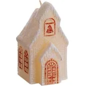 swieca christmas wonders kosciolek ecru i braz bartek candles 75 mm