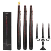 swieca halloween krew czarny partydeco 20 4 cm 3 szt