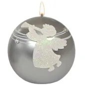 swieca kula aniol rafael srebrna adpal 100 mm