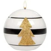 swieca kula choinka biala adpal 80 mm