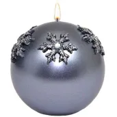 swieca kula sniezki srebrna adpal 100 mm