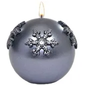 swieca kula sniezki srebrna adpal 80 mm