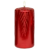 swieca pienkowa galazki swierku bordowa adpal 120 58 mm