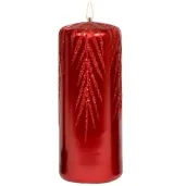 swieca pienkowa galazki swierku bordowa adpal 150 58 mm