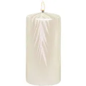 swieca pienkowa galazki swierku perlowa adpal 120 58 mm