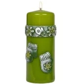 swieca pienkowa zimowe rekawiczki zielona adpal 150 58 mm