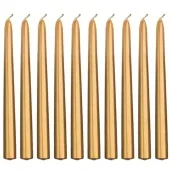 swieca stozkowa classic metalic zlota partydeco 240 mm 10 szt