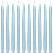 swieca stozkowa classic pastel blekitna 240 mm 10 szt