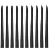 swieca stozkowa classic pastel czarna 240 mm 10 szt