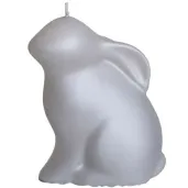 swieca wielkanoc matowy zajaczek szary bartek candles 120 mm