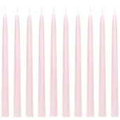 swiece stozkowe classic pastel rozowy jasny partydeco 24 cm 10 szt