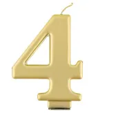 swieczka na tort 4 zloty godan