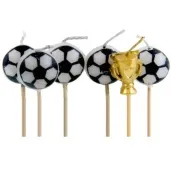 swieczki na tort pilka nozna folat 6 szt