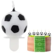 swieczki na tort pilka nozna kula 6 szt