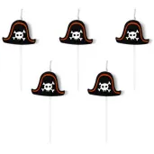swieczki na tort piraci mix partydeco 5 szt
