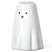 swiecznik halloween duchy bialy partydeco 8 cm 6 szt