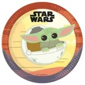 talerzyki gwiezdne wojny mandalorian procos 23cm 8szt