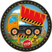 talerzyki papierowe budowa wywrotka unique 23 cm 8 szt