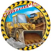 talerzyki papierowe construction budowa ladowarka procos 23 cm 8 szt