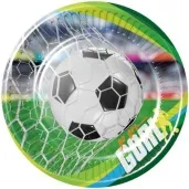talerzyki papierowe pilka nozna gol arrpex 18 cm 8 szt