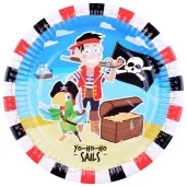 talerzyki papierowe piraci yohoho sails arpex 18 cm 8 szt