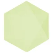talerzyki vert decor heksagonalne zielony amscan 20 8 cm 6 szt